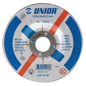 Disc abraziv pentru debitare otel Unior 180x3x22mm