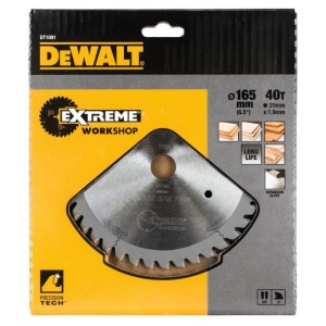 Disc Dewalt DT1091 pentru fierastrau circular, D 165x20x2.0 mm, 40 dinti, pentru taiere universala in lemn, seria Extreme - Img 2