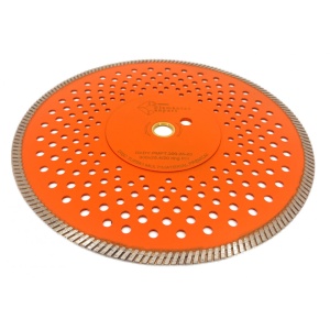 Disc diamantat pentru taiat Granit, Piatra, Beton armat, Materiale dure TURBO Laser 300x25,4mm (cu inel reductor de 20mm) SUPER PREMIUM - DXDY.PMPT.300.25-20 - Img 2