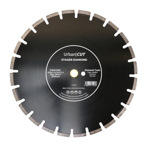 Disc diamantat Stager URBAN CUT pentru beton/asfalt 400mmx25.4-P x10mmx3.2mm - Img 1