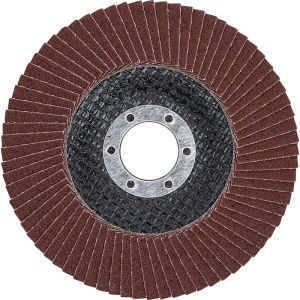 Disc lamelar / evantai de slefuire BGS Ø115 mm, K120 - Img 2