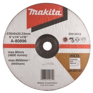 Disc polizare inox Makita, 230x22.2x6 mm