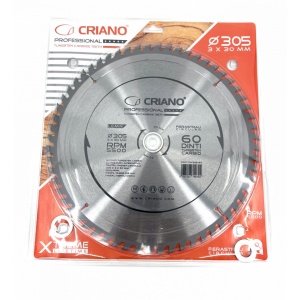 Disc Premium TCT - panza de fierastrau circular pentru taiat lemn, 305x30/25,4/20 cu 60 dinti din carbura de tungsten (vidia) - DXDY.PW305-60 - Img 4