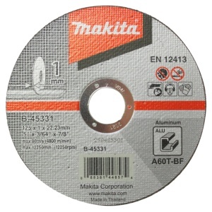 Disc taiere aluminiu Makita, 125x22.2x1 mm