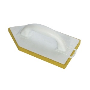 Drișcă PVC monobloc cu vârf și bază poliuretanică galbenă - 14×27