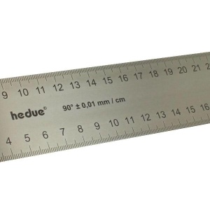Echer tâmplar cu mâner lemn nuc 400 mm, lamă inox 35 mm - Img 2