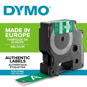 Etichete industriale vinil 19mm x 5.5m alb verde DYMO ID1 1805420 - Img 2