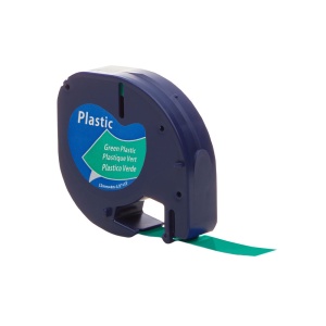 Etichete plastic verde 12mm x 4m compatibile Dymo Letratag 91204 S0721640, functioneaza si cu Imprimanta AIMO P12