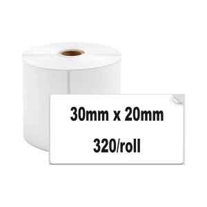 Etichete termice 30 x 20 mm plastic alb pentru imprimanta AIMO Phomemo M110 M200 M220 300 etichete - Img 2
