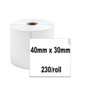 Etichete termice 40 x 30 mm plastic alb pentru imprimanta AIMO Phomemo M110 M200 M220 230 etichete - Img 2