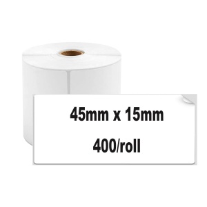 Etichete termice 45 x 15 mm plastic alb pentru imprimanta AIMO Phomemo M110 M200 M220 400 etichete - Img 2