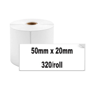 Etichete termice 50 x 20 mm plastic alb pentru imprimanta AIMO Phomemo M110 M200 M220 300 etichete - Img 2