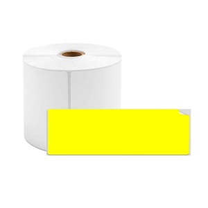 Etichete termice biblioraft 20 x 100 mm plastic galben pentru imprimanta AIMO Phomemo M110 M200 M220 160 etichete