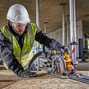 Fierastrau circular Dewalt DCS579X2 cu 2 acumulatori Li-Ion XR FLEXVOLT 54 V 9.0 Ah, 190 mm, in valiza TSTAK - Img 4