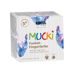 Finger Paint Gleaming Mucki 150 ml 4/set
