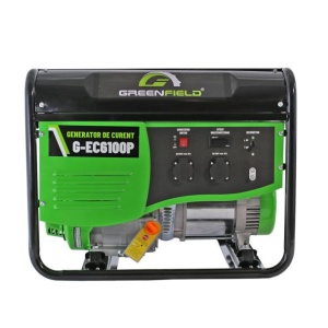 Generator de curent pe benzina Greenfield G-EC6100P, portabil, pornire manuala, monofazat, 4.5 kVA, 4.5 kW - Img 2