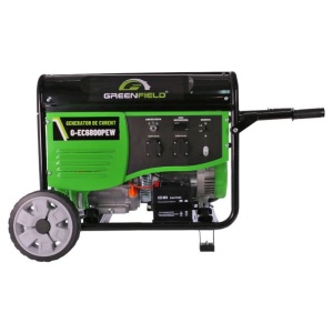Generator de curent pe benzina Greenfield G-EC6800PEW, portabil, monofazat, 6.1 kVA, 6.1 kW, pornire electrica - Img 2