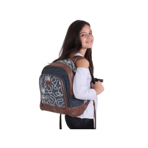 Ghiozdan Pulse Jeans Glossy - Img 2