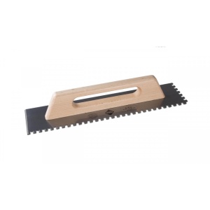 Gletiera dintata cu maner din lemn 48cm, 8x8mm - RUBI-65959