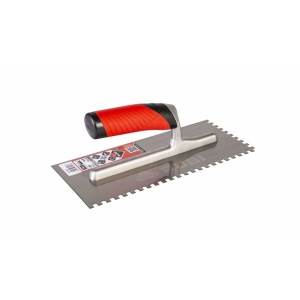 Gletiera dintata cu maner Rubiflex 28cm, 6x6mm - RUBI-74938 - Img 3