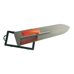 Gletiera INOX, cu montura de aluminiu, varf tip focos, maner tip banana - 550×120 (90)