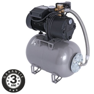 Hidrofor cu pompa autoamorsanta Wasserkonig FS536625, fonta, putere 1100 W, debit 3960 l/h, inaltime refulare 53 m, vas de expansiune 24 l