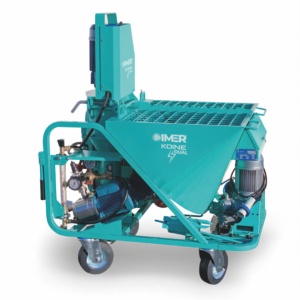 IMER, Masina de tencuit, Koine 4 DUAL, debit material 22 l/min., motor 400V, putere instalata 7.75 kW, distanta maxima de pompare 25 m - Img 2