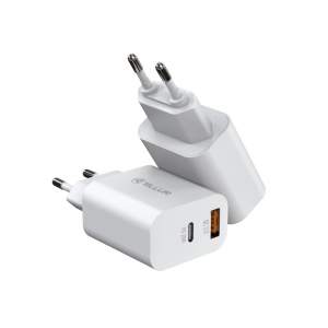 Încărcător priză Tellur PDHC101 cu două porturi, PD 20W + QC3.0 18W, alb - Img 4