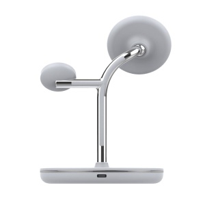 Încărcător wireless birou Tellur, 3-in-1, certificat MagSafe 15W, Watch 2.5W, TWS 5W, alb - Img 7