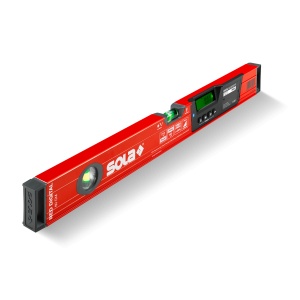 Inclinometru electronic cu bulă de nivel Sola RED 180 digital, 120cm - Img 1