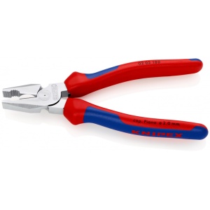 KNIPEX 02 05 180 Patenti Combi cu parghie mare cu manşoane multicomponent cromat 180 mm - Img 2