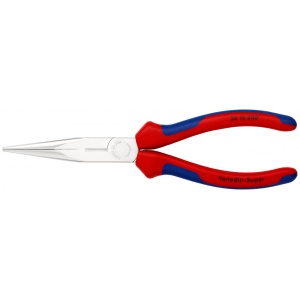KNIPEX 26 15 200 Clește plat-rotund cu tăiș (patent cu cioc angular) cu manşoane multicomponent cromat 200 mm - Img 3