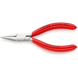 KNIPEX 37 23 125 Clește de prindere pentru mecanică fină acoperite cu plastic cromat 125 mm