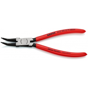 KNIPEX 44 31 J22 clește pentru inele de siguranță pentru inele interioare cu alezaje angular la 45° acoperite cu plastic vopsit negru 180 mm - Img 2