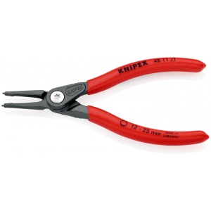 KNIPEX 48 11 J1 clește de precizie pentru inele de siguranță pentru inele interioare cu alezaje acoperit cu material plastic aderent bonderizat în culoarea gri 140 mm - Img 2