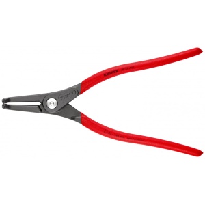 KNIPEX 49 21 A41 clește de precizie pentru inele de siguranță pentru inele exterioare pe axuri acoperit cu material plastic aderent bonderizat în culoarea gri 305 mm - Img 3