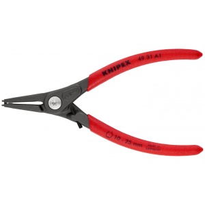 KNIPEX 49 31 A1 clește de precizie pentru inele de siguranță pentru inele exterioare pe axuri cu protecţie la supraîntindere acoperit cu material plastic aderent bonderizat în culoarea gri 140 mm - Img 3