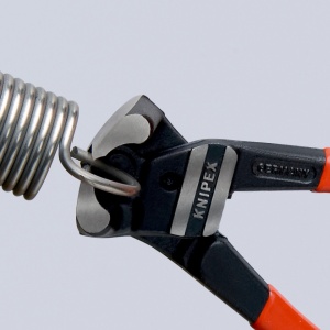 KNIPEX 61 01 200 Tăietor frontal pentru bolțuri cu transmisie mare a forței acoperite cu plastic vopsit negru 200 mm - Img 5