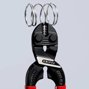 KNIPEX 71 01 160 CoBolt® S Tăietor compact pentru bolțuri acoperite cu plastic vopsit negru 160 mm - Img 6