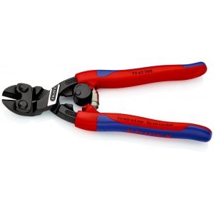 KNIPEX 72 62 200 Dispozitiv de tăiere de înaltă precizie, de forță pentru metale moi și cauciuc cu manşoane suple, multicomponent vopsit negru 200 mm - Img 2