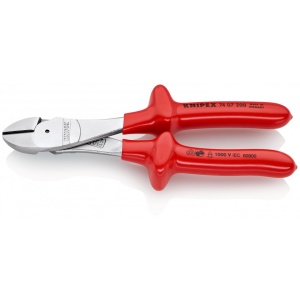 KNIPEX 74 07 200 Șfic de forță izolat prin imersie, testat de VDE cromat 200 mm - Img 1