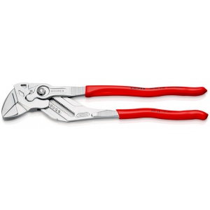 KNIPEX 86 03 300 SB Cheie de strângere Cleștele-cheie, clește și cheie într-o singură unealtă acoperite cu plastic cromat 300 mm (carton cu autoservire/în blister)