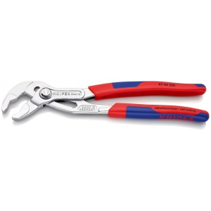 KNIPEX 87 05 250 Cobra® Clește high tech pentru pompe de apă cu manşoane suple, multicomponent cromat 250 mm - Img 2
