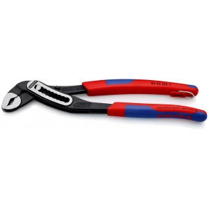 KNIPEX 88 02 250 T Alligator® Cleşte pentru pompe de apă cu manşoane suple, multicomponent, cu cârlig de fixare integrat pentru montarea unei siguranţe împotriva căderii vopsit negru 250 mm - Img 1