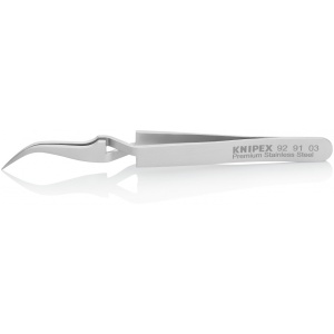 KNIPEX 92 91 03 Pensetă de precizie cu fălci încrucișate 115 mm