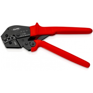 KNIPEX 97 52 18 Clește de sertizat și pentru operarea cu două mâini acoperit cu material plastic aderent brunat 250 mm - Img 3
