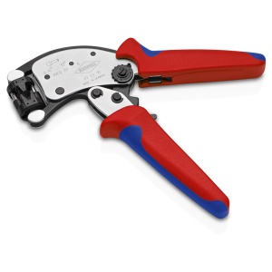 KNIPEX 97 53 19 Twistor T clește de sertizat ferule, cu autoreglaj cu cap de sertizare rotativ cu manşoane multicomponent cromat 200 mm - Img 2