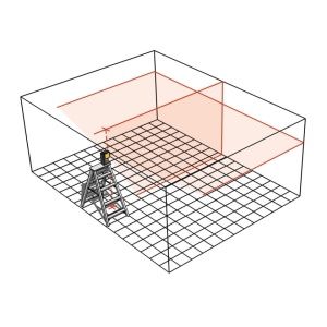 LAX 300 Nivela laser 2 linii incrucisate si 2 puncte fir cu plumb - cu ambalaj decolorat - Img 6