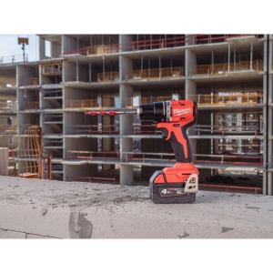 M18 BLPDRC-402C Mașină de găurit compactă, cu percuție și motor fără perii, 2 baterii 4Ah, incarcator, cuplu 60.5 Nm - Img 12