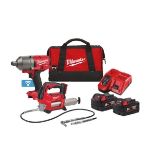 M18 ONEPP2Q-502B, 2 scule, 2 baterii, 1 incarcator, 1 geanta - Img 1
